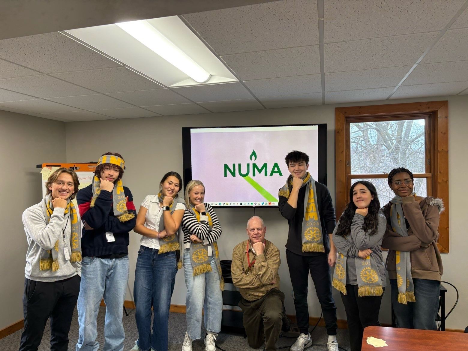 (l-r) Nick Selle, Alex Rodriguez, Sophia Hoffman, Bella Johnson, me, Quinn Cloutier, Eva Camino Martin, and Chanelle Giple